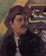 Paul Gauguin Hat self-portraits oil painting reproduction
